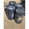 Image 1 : (4) Steel Oil Barrels - 52L - Empty