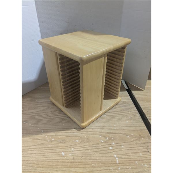 Wood CD Holder (Holds 64 CDs)