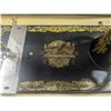 Image 3 : Antique Gold Sphinx Singer Model 127 Sewing Machine w/ Carry Case