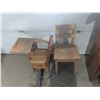 Image 1 : Vintage Wooden Chair and Children’s Desk