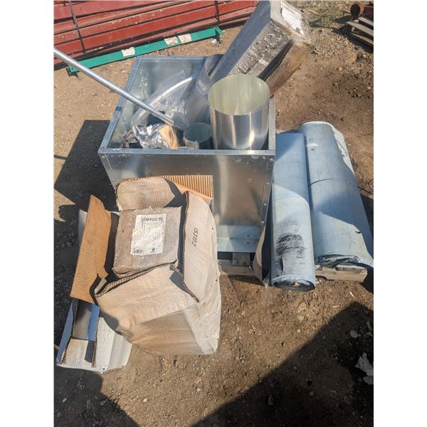 Mixed Pallet Lot – Tin Flashing, Shingle Underlay, etc.
