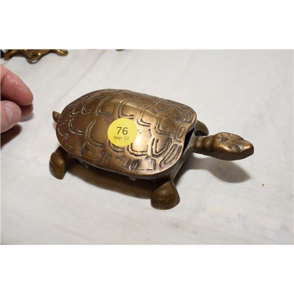 Brass Turtle Ashtray