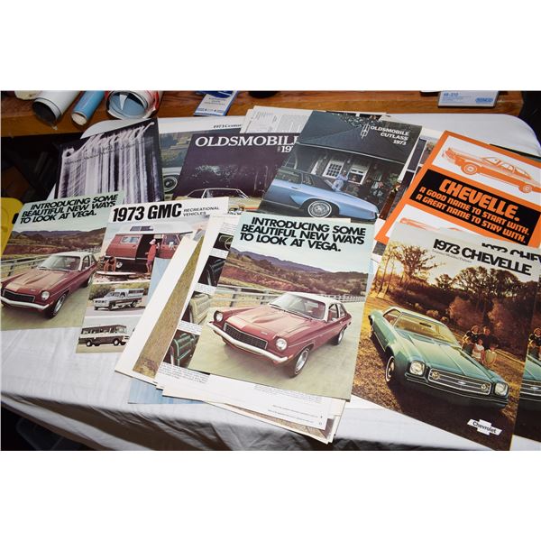 Lot of Vintage Car Brochures etc.