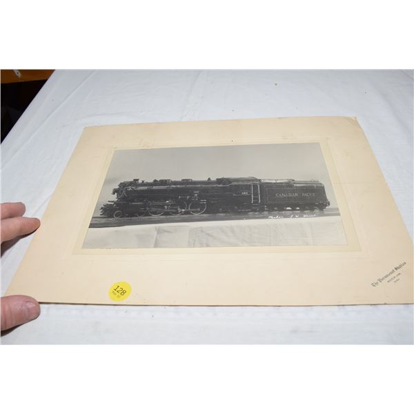 Antique Moose Jaw Model Train Cabinet Card