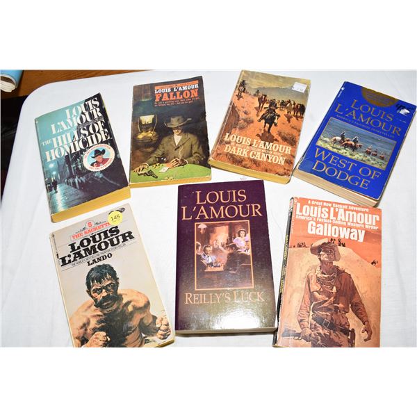 Louis Lamour Western Paperback Book Lot