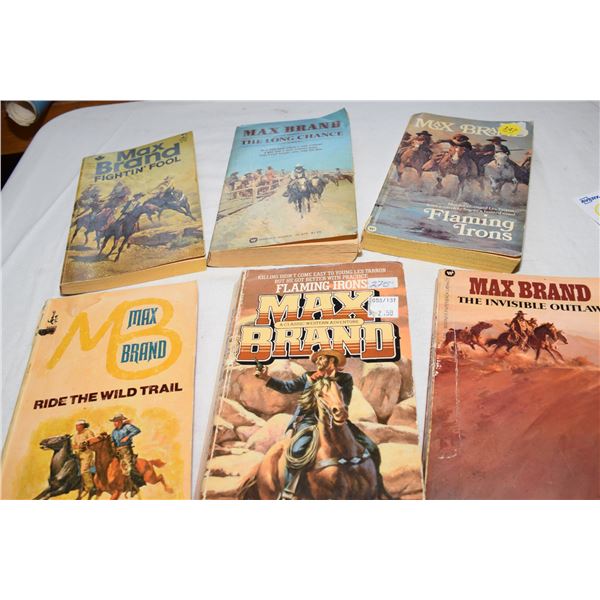 Max Brand Paperback Book Lot
