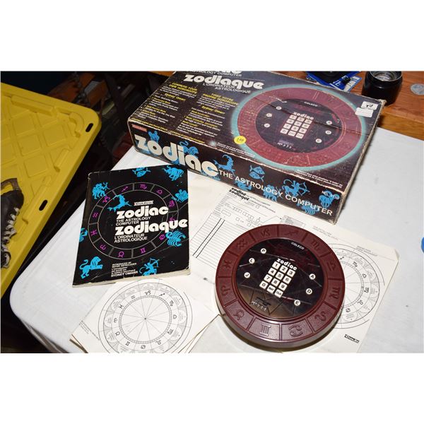 1979 Coleco Zodiac Astrology Computer - Complete in Box w/ Book & Charts
