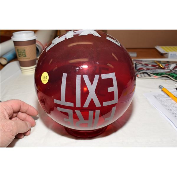 Fire Escape Glass Globe