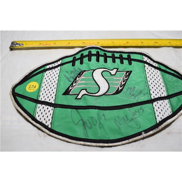 Signed Roughriders Crest Patch