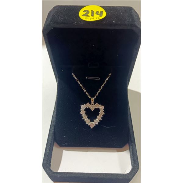 5) NEW Platinum Plated 2.4tcw Necklace - 16  - 18  Long