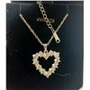Image 2 : 5) NEW Platinum Plated 2.4tcw Necklace - 16" - 18" Long