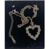 Image 4 : 5) NEW Platinum Plated 2.4tcw Necklace - 16" - 18" Long
