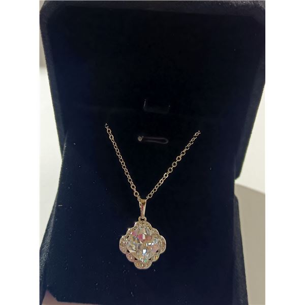 6) NEW Platinum Plated 3.0ct Necklace - 16  - 18  Long