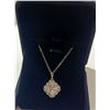 Image 1 : 6) NEW Platinum Plated 3.0ct Necklace - 16" - 18" Long