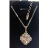 Image 2 : 6) NEW Platinum Plated 3.0ct Necklace - 16" - 18" Long