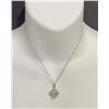 Image 3 : 6) NEW Platinum Plated 3.0ct Necklace - 16" - 18" Long