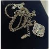 Image 5 : 6) NEW Platinum Plated 3.0ct Necklace - 16" - 18" Long
