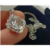 Image 7 : 6) NEW Platinum Plated 3.0ct Necklace - 16" - 18" Long