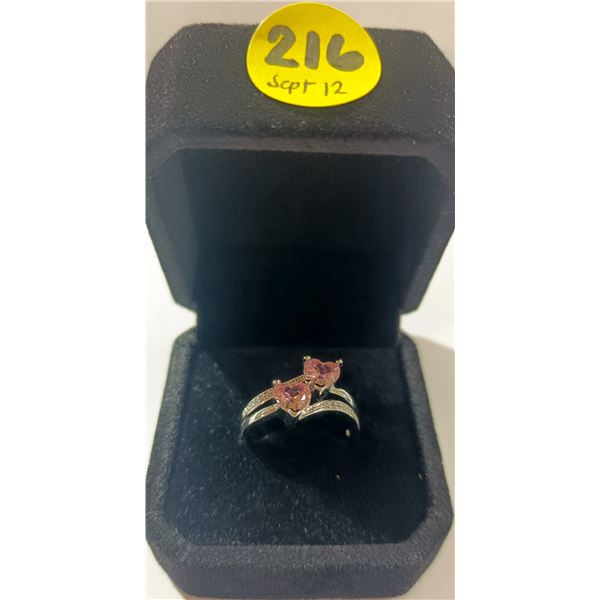7) NEW Platinum Plated 1.0tcw Ring - Size 7