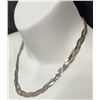 Image 2 : 9) NEW Platinum Plated 8.0mm Necklace - 18" - 19.5" Long