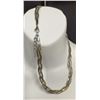 Image 3 : 9) NEW Platinum Plated 8.0mm Necklace - 18" - 19.5" Long