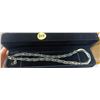 Image 4 : 9) NEW Platinum Plated 8.0mm Necklace - 18" - 19.5" Long