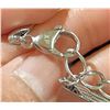 Image 5 : 9) NEW Platinum Plated 8.0mm Necklace - 18" - 19.5" Long