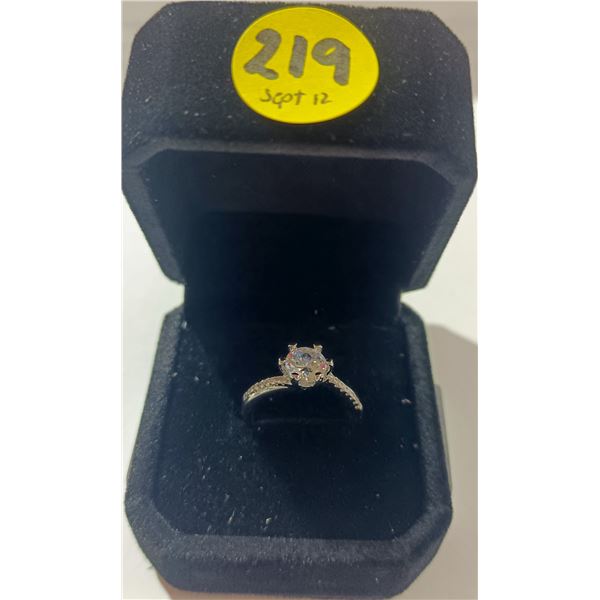 10) NEW Platinum Plated 1.0ct Ring - Resizeable