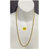 Image 1 : 11) NEW 14K Gold Plated 4.0mm Necklace - 23.5" Long