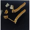 Image 3 : 18) NEW 18K Gold Plated 5.0mm Tassel Earrings - 1.25" Long