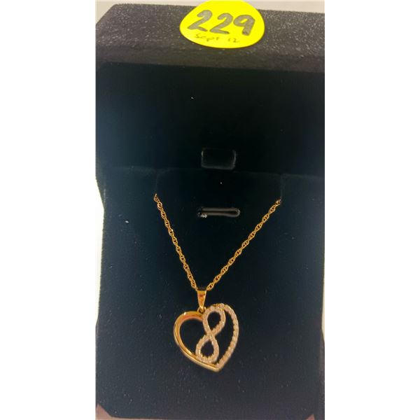 20) NEW 18K Gold Plated 22.0mm Necklace - 18" Long