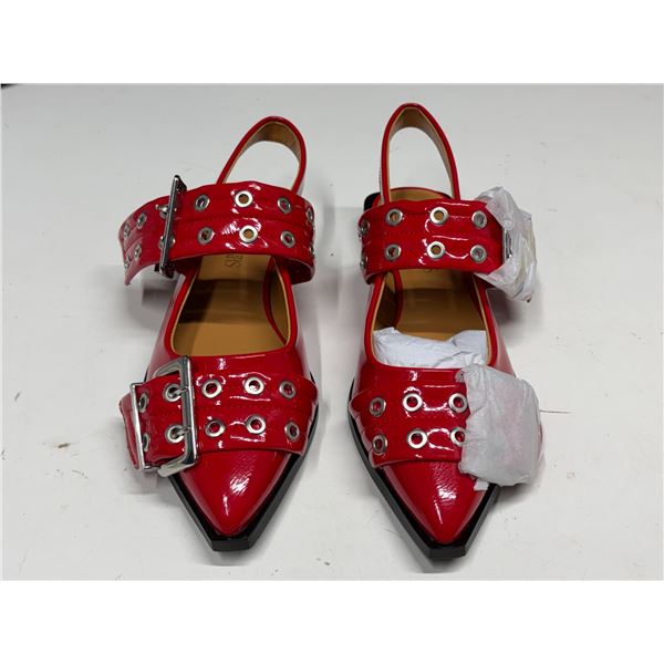 DREAM PAIRS Women's Slingback Ballet Flats, Pointed Toe Buckle Comfortable Dress Slip-on Flat Shoes.