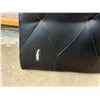 Image 3 : Size Queen and Double Black faux-leather tufted headboard or backrest panel featuring a diamond-stit