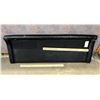 Image 4 : Size Queen and Double Black faux-leather tufted headboard or backrest panel featuring a diamond-stit