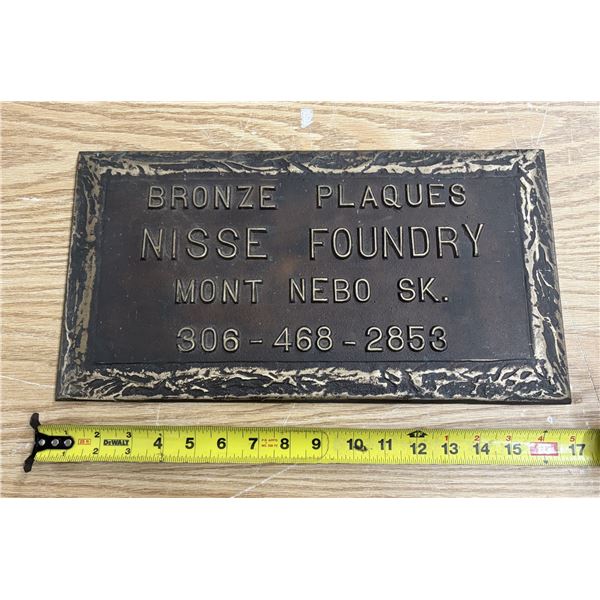 Bronze Plaques. (Weight - 5.30 Kg)