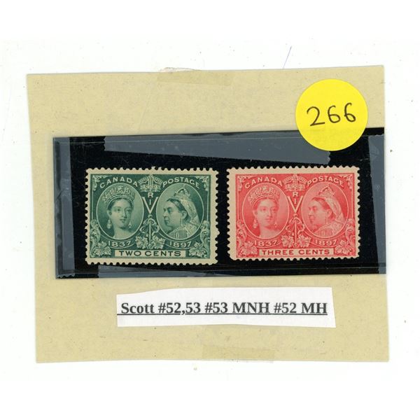 Scott #52, 53 #53 MNH #52 MH.