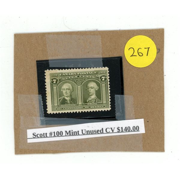 Scott #100 Mint Unused CV $140.00.