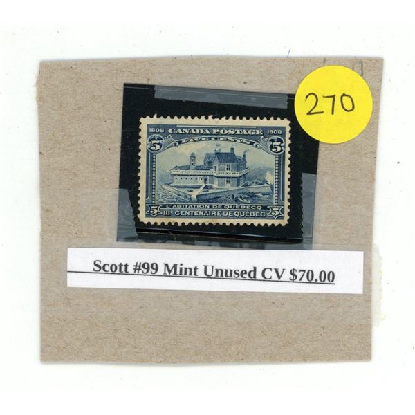 Scott #99 Mint Unused CV $70.00.