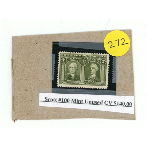 Scott #100 Mint Unused CV $140.00.