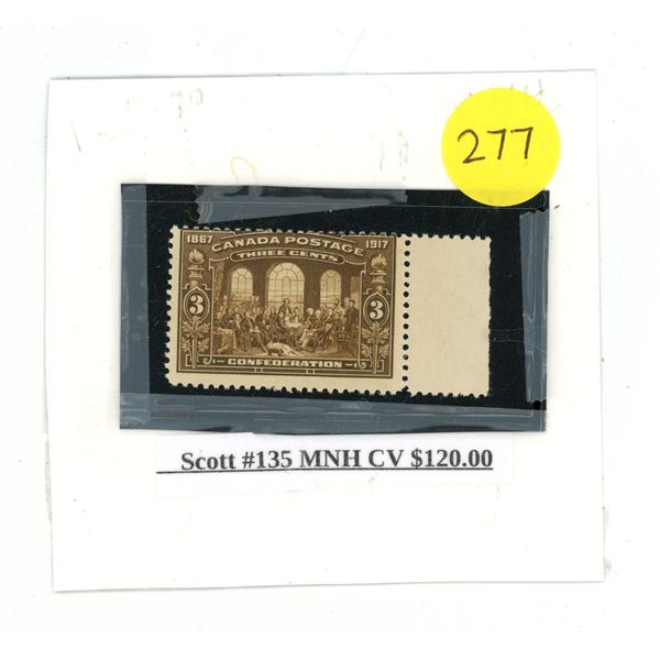 Scott #135 MNH CV $120.00.