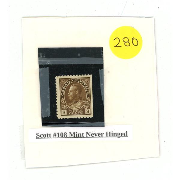 Scott #108 Mint Never Hinged.