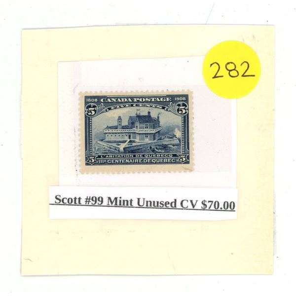 Scott #99 Mint Unused CV $70.00.