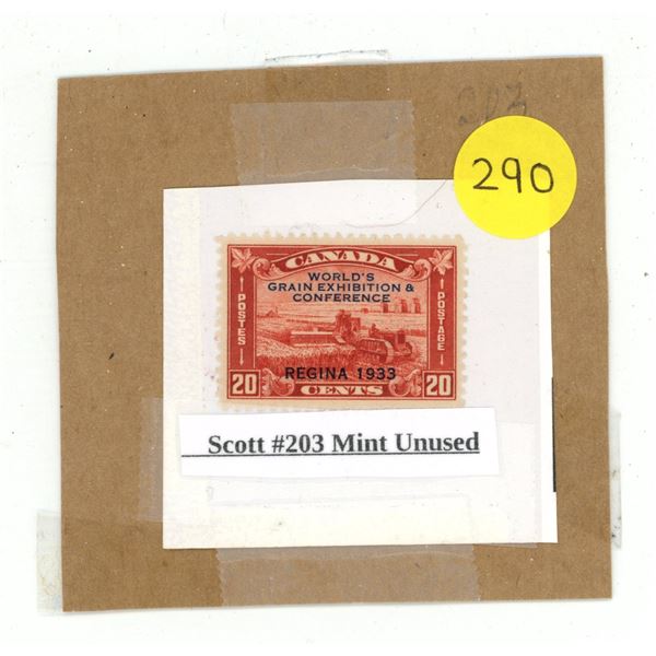 Scott #203 Mint Unused.