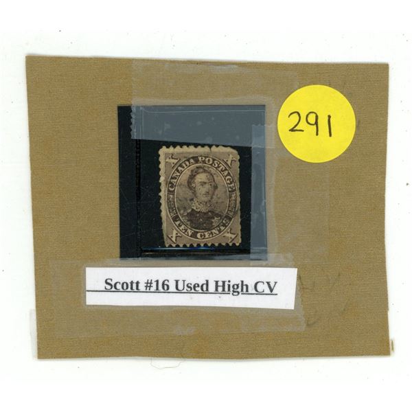 Scott #16 Used High CV.