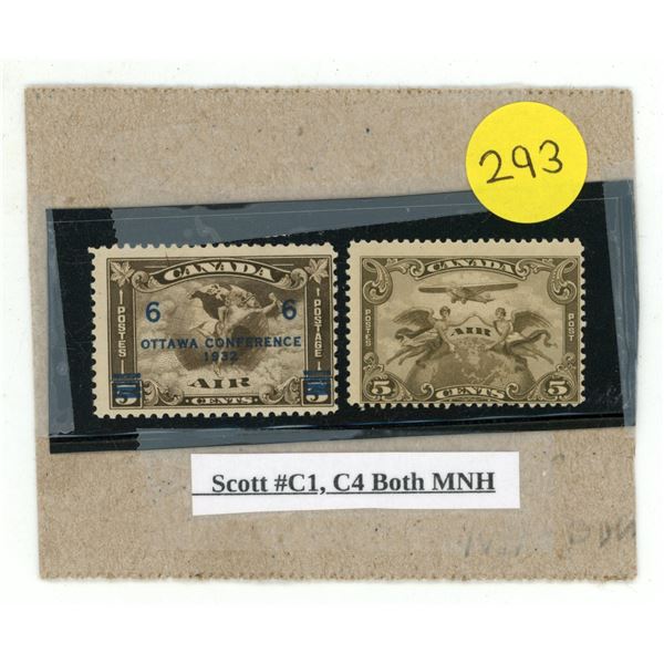 Scott #C1, C4 Both MNH.