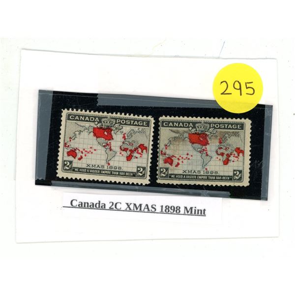 Canada 2C XMAS 1898 Mint.