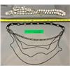 Image 1 : (2) Vintage Costume Jewelry Necklaces (Black & White)