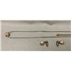 Image 2 : Vintage Cubic Zirconia Necklace & Earrings Set