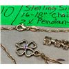 Image 2 : 18” Sterling Silver “925” Chain & (2) Pendants