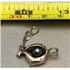 Image 3 : Vintage Rare Cage Pendant w/ Black Pearl